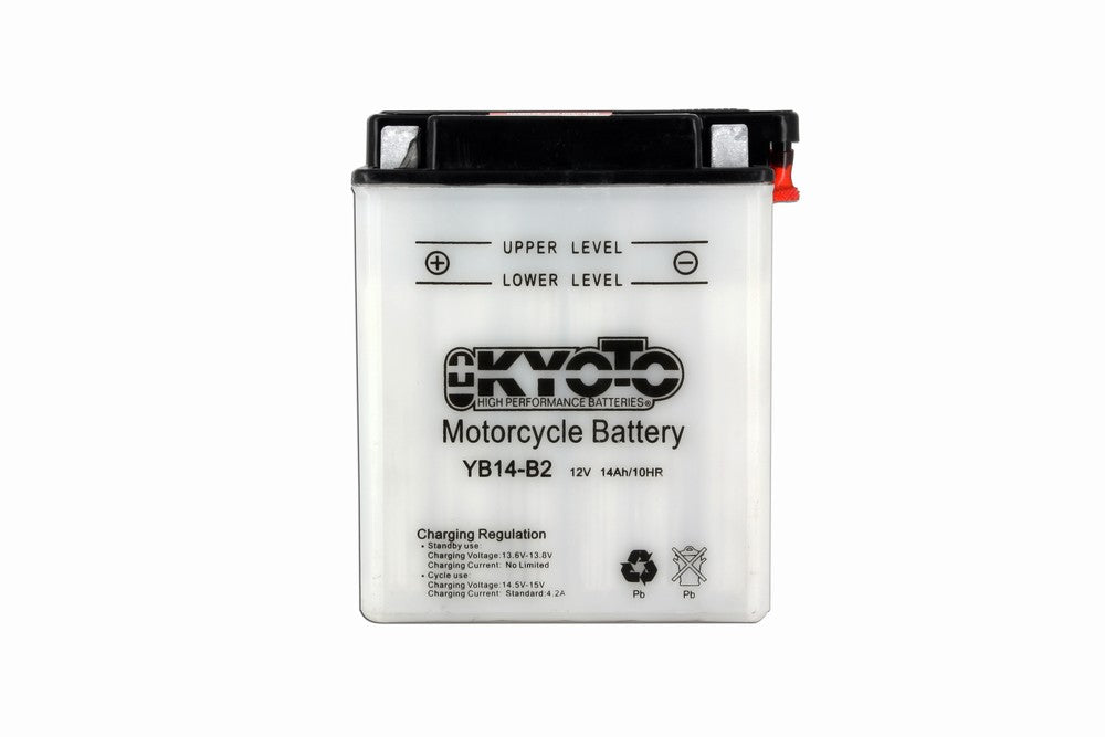 Batterie YB14-B2 Conventionnelle Avec Entretien - Livrée Avec Pack Acide