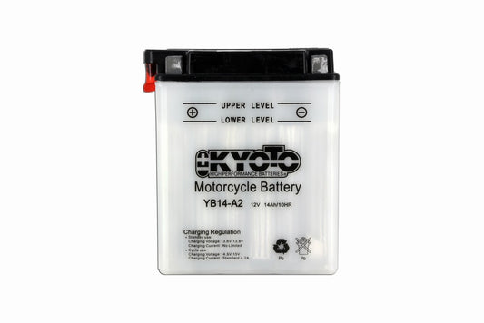 Batterie YB14-A2 Conventionnelle Avec Entretien - Livrée Avec Pack Acide