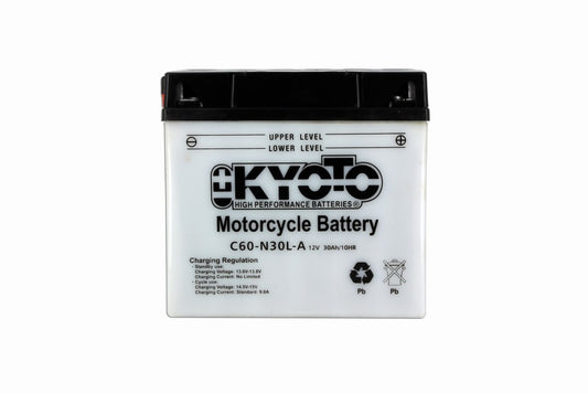 Batterie 53030 Conventionnelle Avec Entretien (Y60-N30L-A)  - Livrée Avec Pack Acide