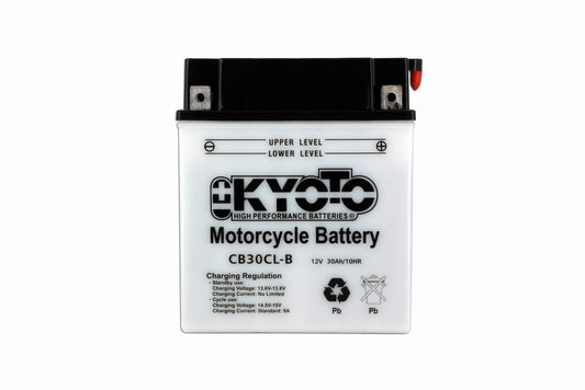 Batterie YB30CL-B Conventionnelle Avec Entretien - Livrée Avec Pack Acide