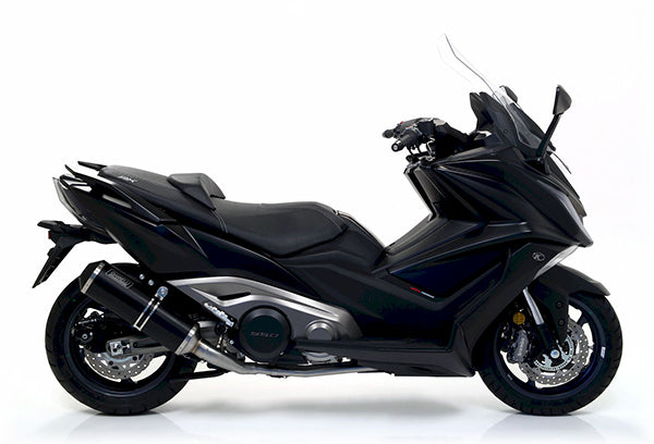 Pot Kymco AK550 Ligne Complète Ipersport Silencieux Alu Black Line Collecteur Homologué