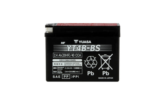 Batterie YT4B-BS AGM - Sans Entretien - Livrée Avec Pack Acide