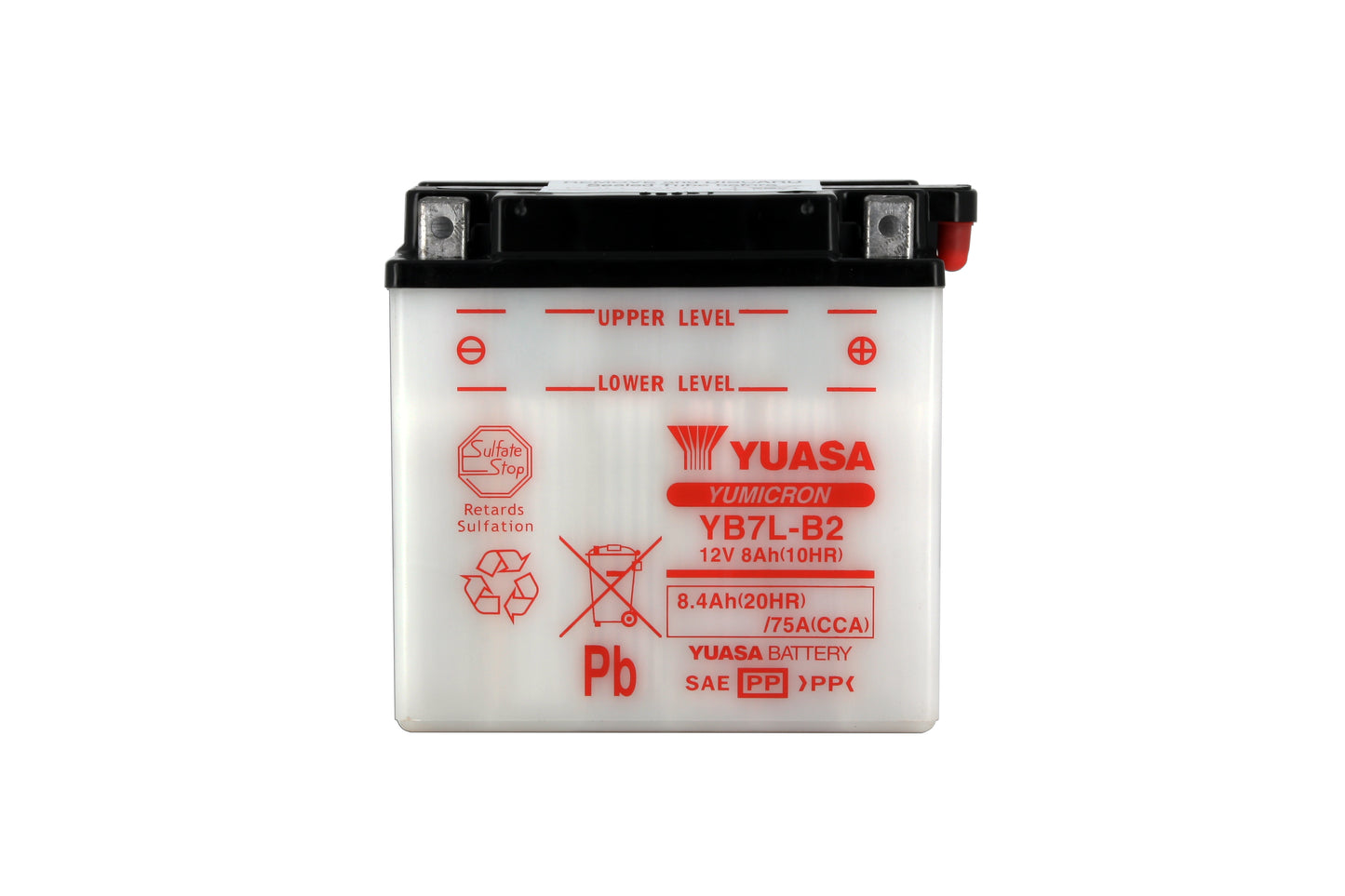 Batterie YB7L-B2 Conventionnelle Avec Entretien - Livrée Sans Acide