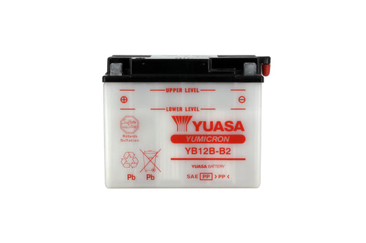 Batterie YB12B-B2 Conventionnelle Avec Entretien - Livrée Sans Acide