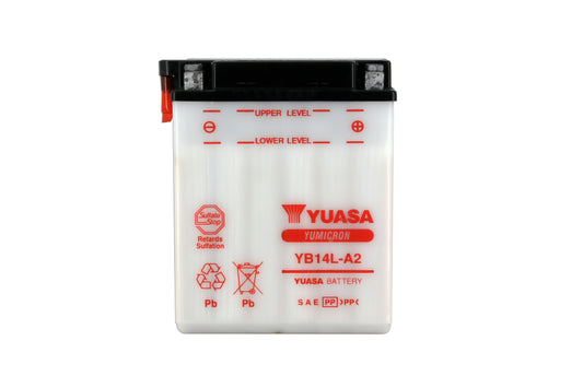 Batterie YB14L-A2 Conventionnelle Avec Entretien - Livrée Sans Acide
