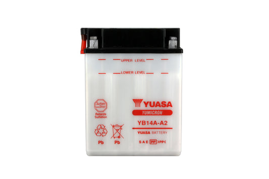 Batterie YB14A-A2 Conventionnelle Avec Entretien - Livrée Sans Acide