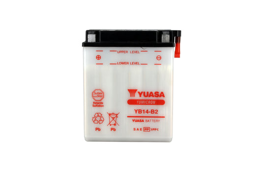 Batterie YB14-B2 Conventionnelle Avec Entretien - Livrée Sans Acide