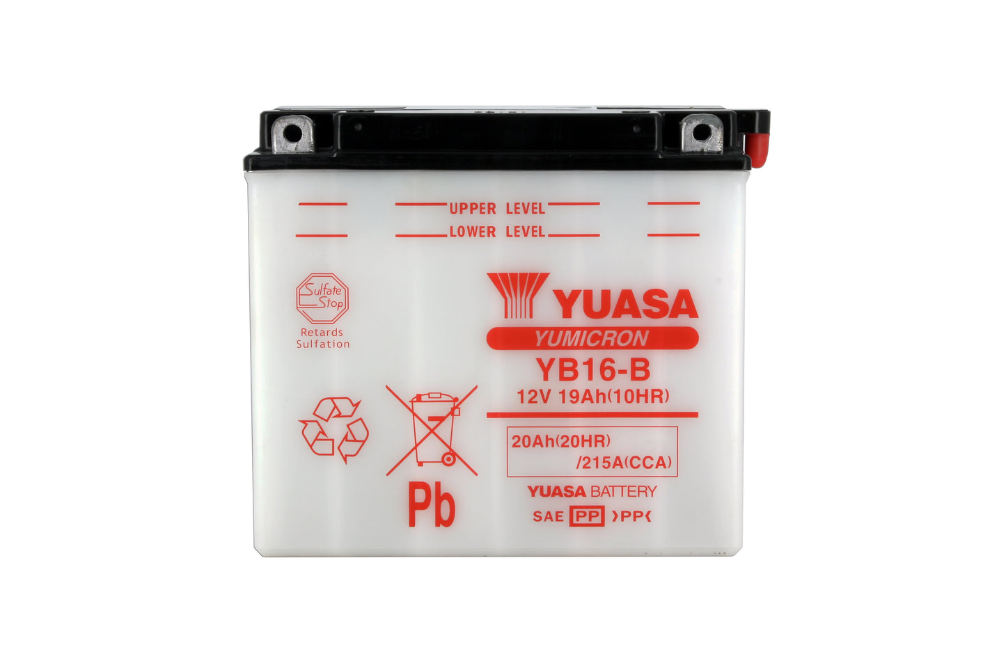Batterie YB16-B Conventionnelle Avec Entretien - Livrée Sans Acide