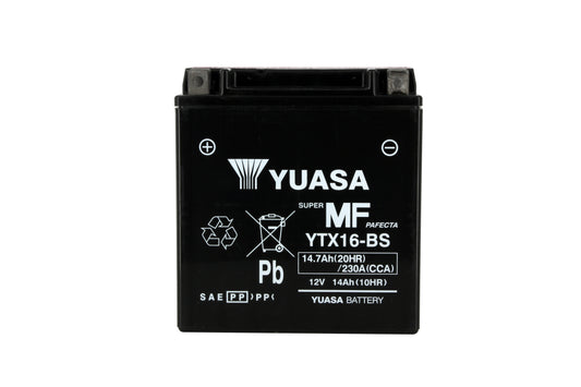 Batterie YTX16-BS AGM - Sans Entretien - Livrée Avec Pack Acide