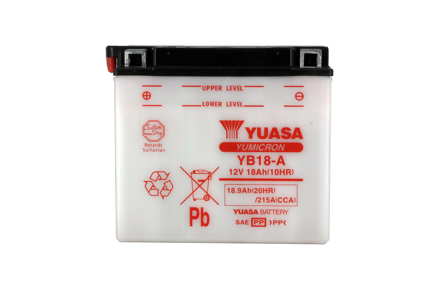 Batterie YB18-A Conventionnelle Avec Entretien - Livrée Sans Acide