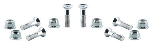 Kit Visserie Couronne - Ø8mm (6 Vis Tête Conique + 6 Ecrous Frein) / Longueur : 30mm