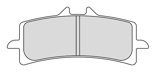 Plaquette de frein Racing Carbone/Céramique - R90 pour etrier BREMBO Evo M50