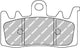 Plaquette de frein Semi-Métal Eco-Friction Route - R90 pour etrier BREMBO M4.32