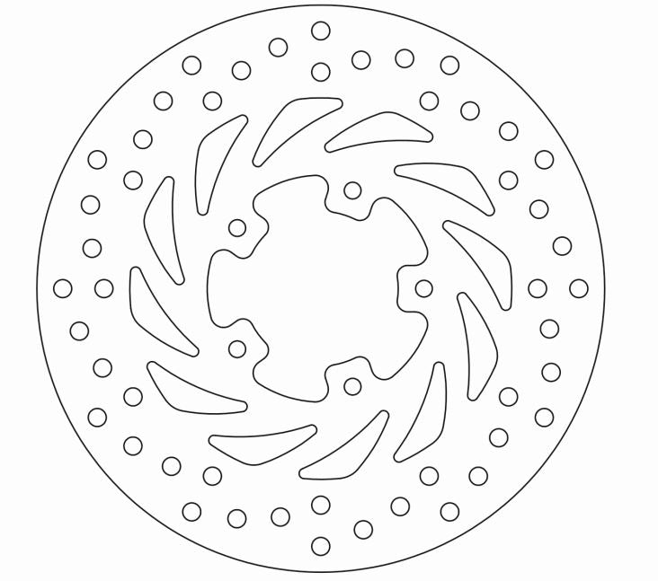 Disque de Frein Fixe PIAGGIO/GILERA - Homologué TÜV