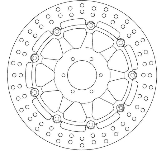 Disque de Frein flottant  Cagiva - Homologué TÜV