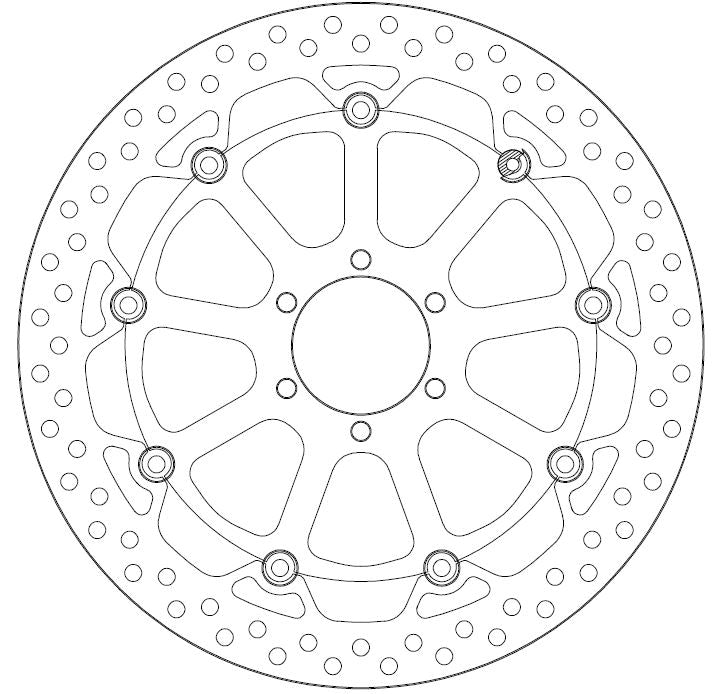 Disque de Frein Flottant APRILIA - Homologué TÜV