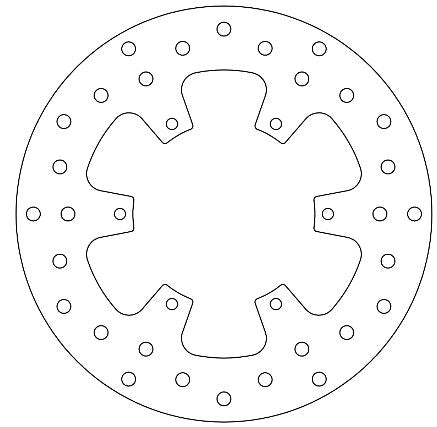 Disque de Frein Fixe PIAGGIO - Homologué TÜV