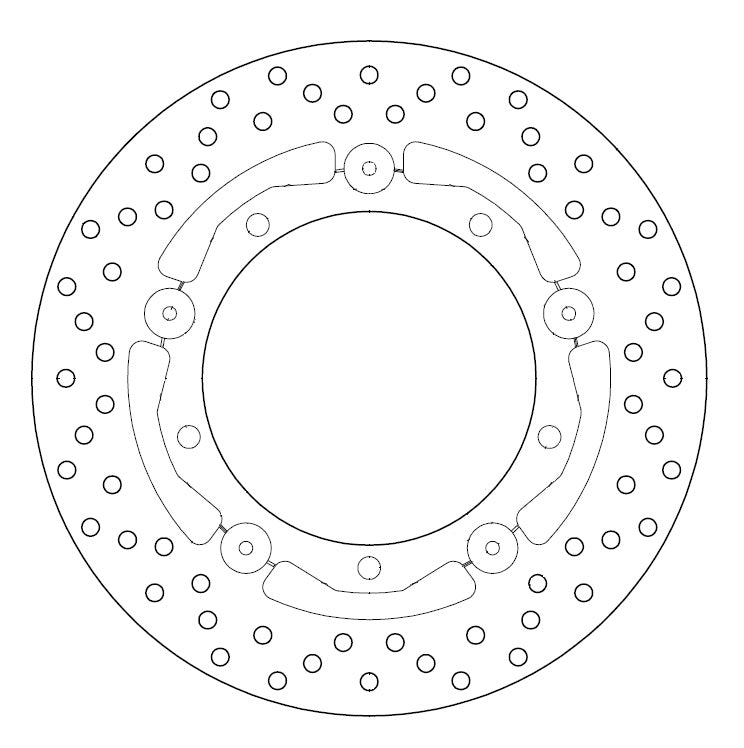 Disque de frein Flottant Ø267x150x132 NbTrou5xØ9
