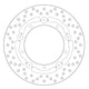 Disque de frein Flottant Ø267x150x132 NbTrou5xØ9