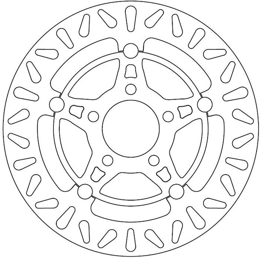 Disque de Frein Flottant - Homologué TÜV - KYMCO Version Sans ABS