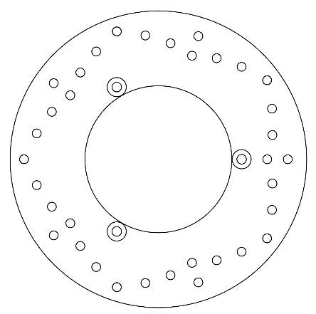 Disque de Frein Fixe YAMAHA YP400 MAJESTY - Homologué TÜV