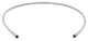 Durite 700mm - Raccords Pré Sertis Gaine Transparente