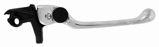 Levier de frein réglable droit pour BMW noir et chromé