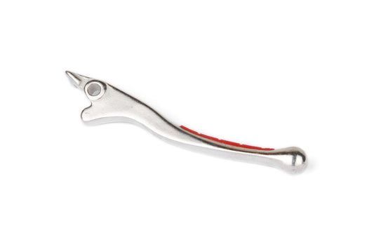 Levier de frein droit pour HONDA chromé et grip rouge