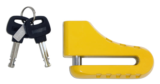 Antivol Bloque Disque Moto Ø10mm Jaune