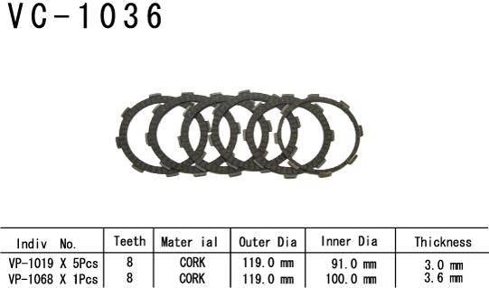 Kit Disques d'Embrayage Garnis Cr-F 230 F 2003/2005