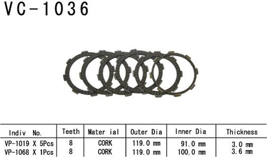 Kit Disques d'Embrayage Garnis Cr-F 230 F 2003/2005
