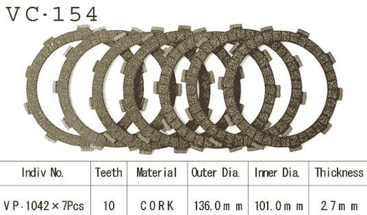 Kit Disques d'Embrayage Garnis Xr500 R 1979/1982
