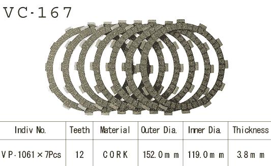 Kit Disques d'Embrayage Garnis Xrv750 Africa Twin 1990/2002