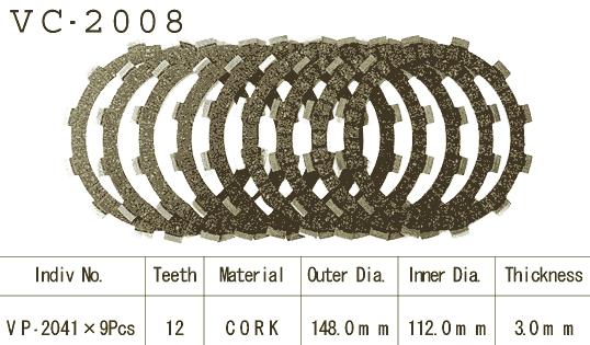 Kit Disques d'Embrayage Garnis Tdm 850 1996/2001