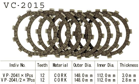 Kit Disques d'Embrayage Garnis Wr 400 F 1998/2000
