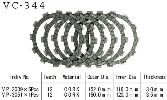 Kit Disques d'Embrayage Garnis Dr 600 R/S 1985/1991