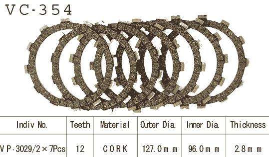 Kit Disques d'Embrayage Garnis Ltf 250 F 1999/2002