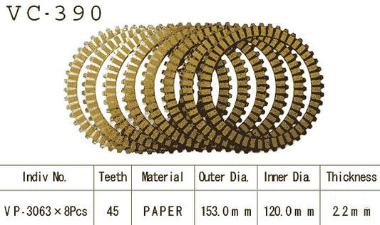 Kit Disques d'Embrayage Garnis Gsx-F 750 1989/1997