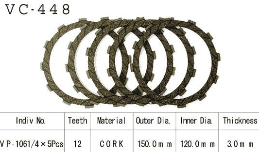 Kit Disques d'Embrayage Garnis Klf300 Bayou