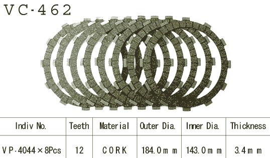 Kit Disques d'Embrayage Garnis Vn1500 Vulcan 1996