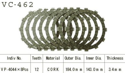 Kit Disques d'Embrayage Garnis Vn1500 Vulcan 1996