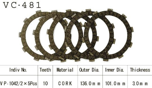 Kit Disques d'Embrayage Garnis Klf220 Bayou