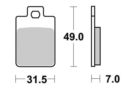 Plaquette de frein Vesrah Organique