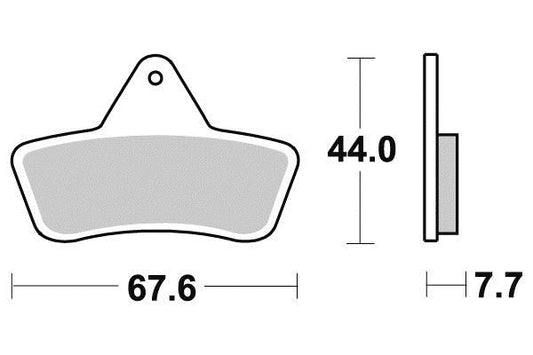 Plaquette de frein Vesrah Métal Fritté
